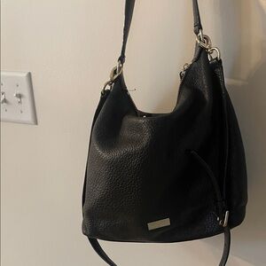 Kate spade hobo Elegant Black Leather Shoulder/ crossbody adjustable Bag